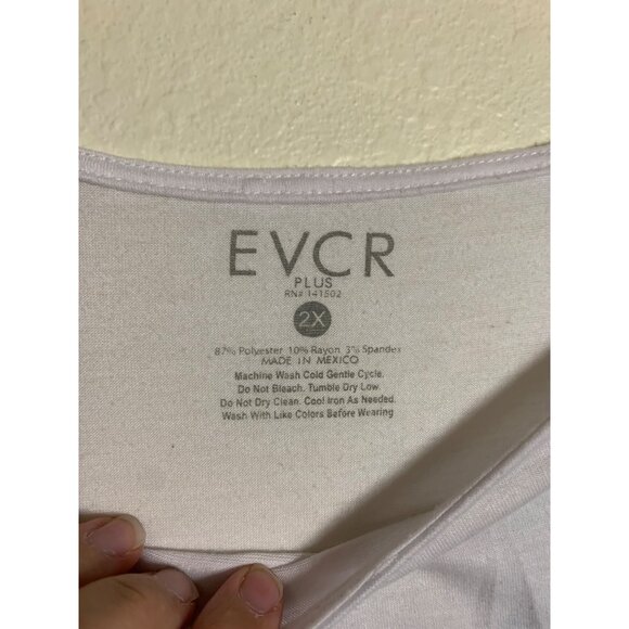 EVCR Evolution and Creation Floral Print T-Shirt Granny Casual Tee Shirt Size 2X - Picture 4 of 4